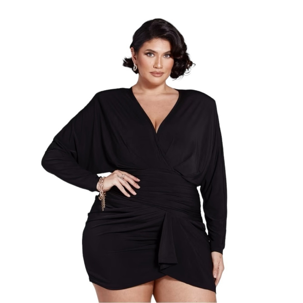 Fashion to Figure Nahla Side Gathered Draped Dress Size 4